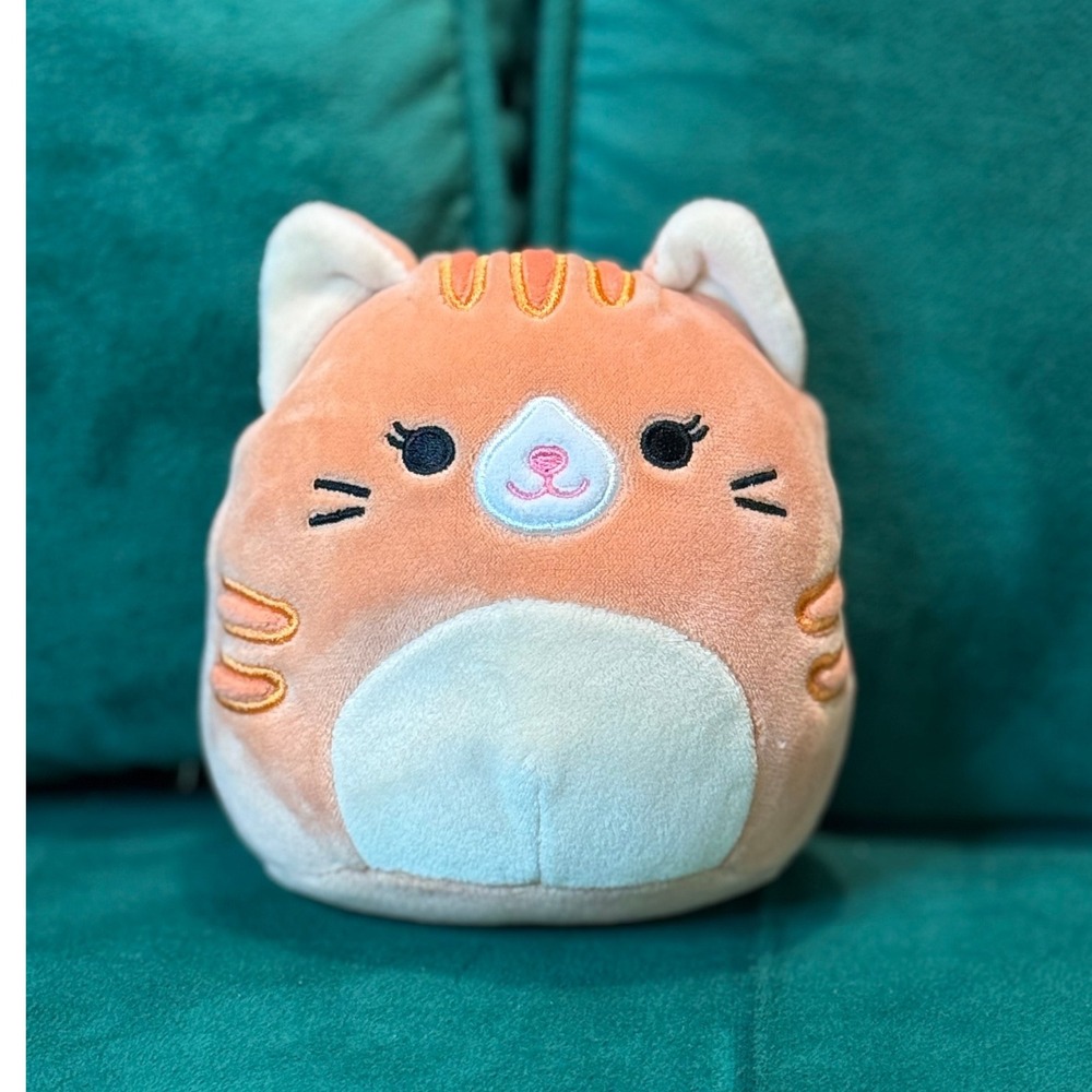 Squishmallows Cat Plush Stuffed Animal Orange Tabby Kitten Soft Pillow Pal
